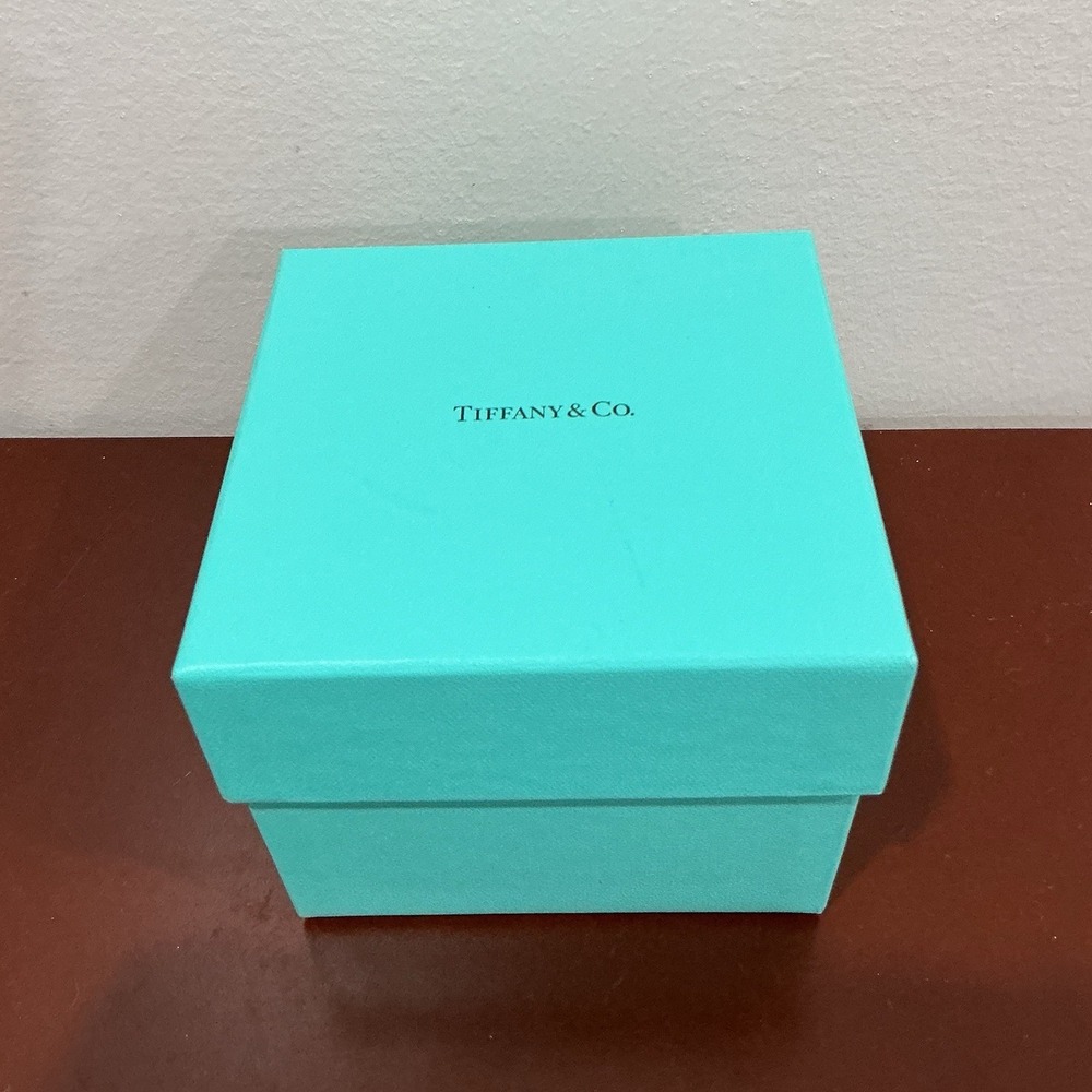 Tiffany‎ & Co Empty Blue Jewelry Gift Box 4.5"x4.5"x3.75" / Paper Included